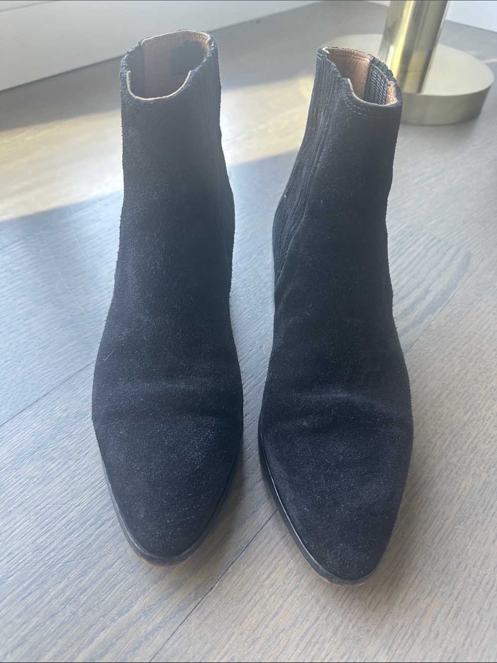 Rag & Bone Rover Suede Ankle Boots, Black, 38